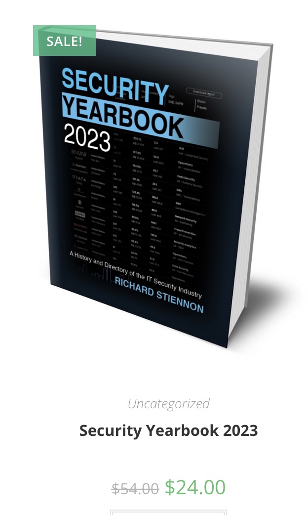 Clearing out inventory in advance of Security Yearbook 2024 being published by Wiley. stiennon.substack.com/p/new-year-new…