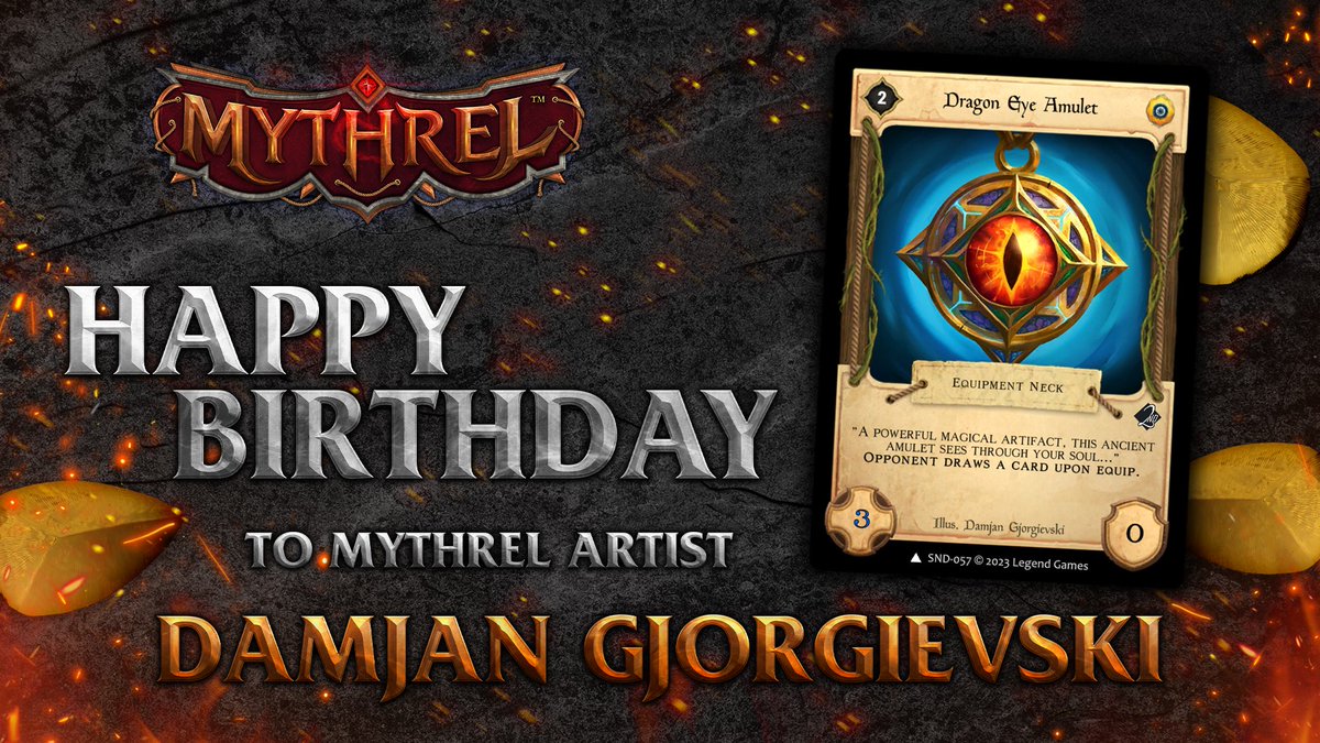 Velereth's tweet photo. Happy birthday to artist @gj_damjan #MythrelTCG @mythreltcg https://t.co/ZdjTVf8PWB