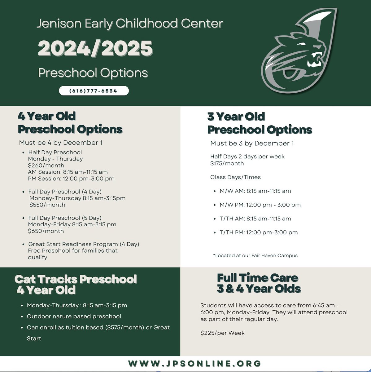 Amazing things are here for our little Wildcats!  Join us for open house - meet the teachers, check out our many learning spaces, get ready to grow little minds! <a href="/JenisonSchools/">Jenison Public Schools</a>