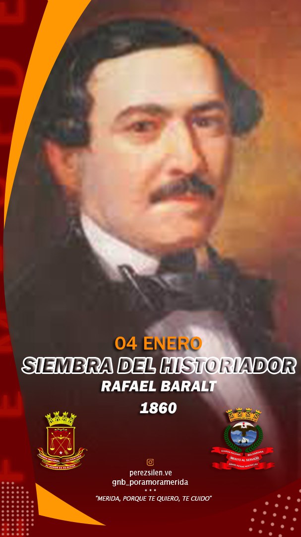 Un día como hoy conmemoramos la siembra de Rafael María Baralt, escritor, periodista, historiador, filólogo, crítico, poeta y destacado prócer de la patria.
#04En