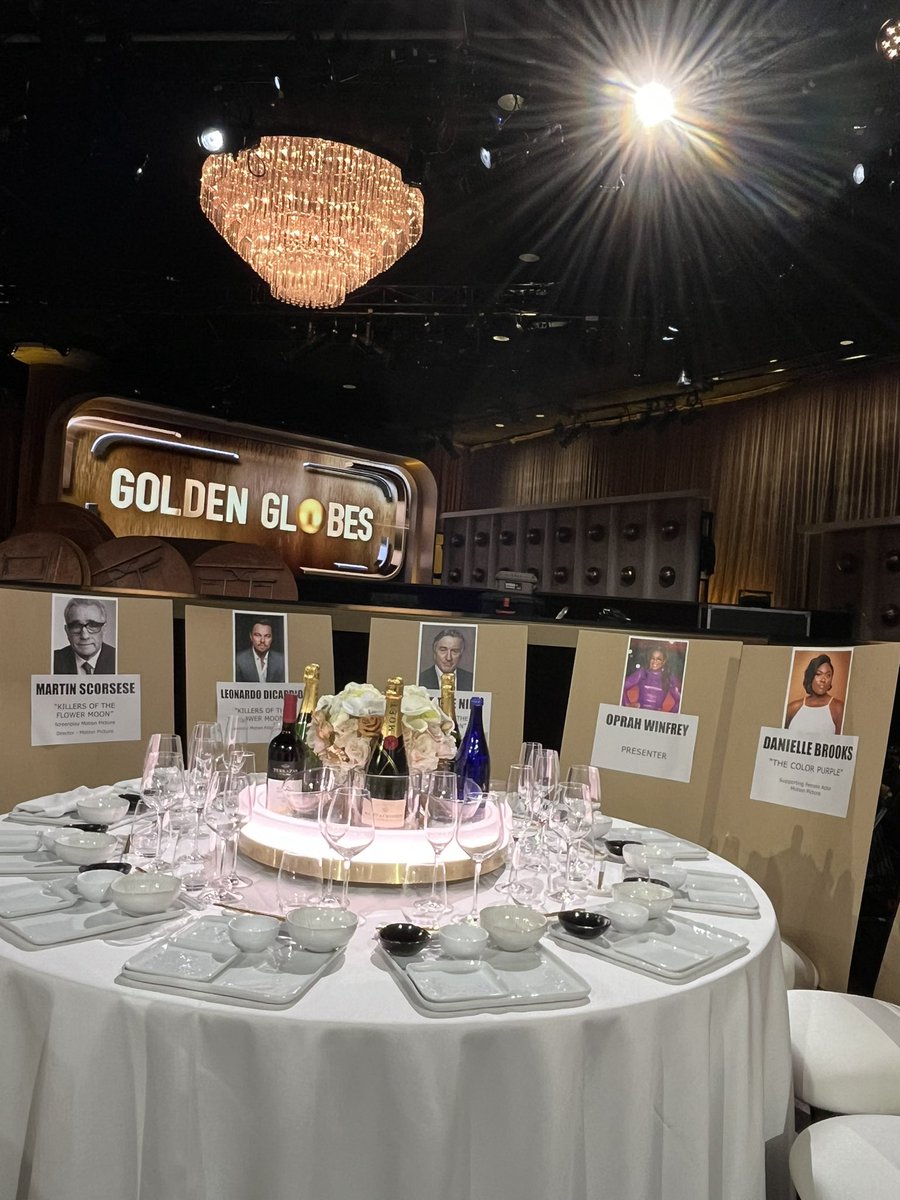 FilmUpdates's tweet photo. Seating arrangement for the 2024 Golden Globes. (via: @EWagmeister)
 https://t.co/8Smv1SwjZO