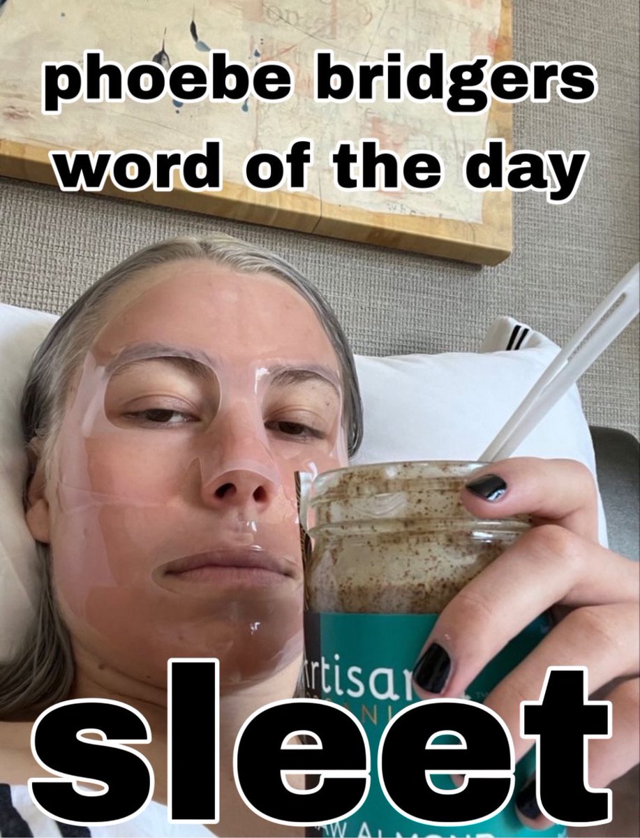 phoebe bridgers word of the day is: Sleet
1/4/24