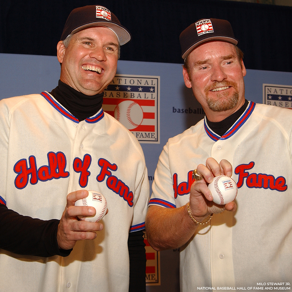 Two all-time great infielders received a call from Cooperstown on this date in 2005, when Ryne Sandberg and @ChickenMan3010 were elected to the Hall of Fame. The duo combined for more than 5,000 hits and 15 Silver Slugger Awards. Read more: ow.ly/FNXP50QkNig