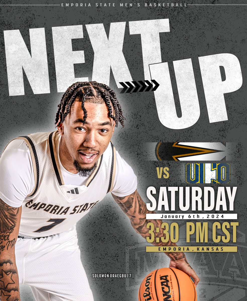 #HornetNation… We have your weekend plans!

See you Saturday afternoon at White Auditorium as we are back in action. Tip off is set for 3:30 PM.

#GoEmporia ||| #StingersUp