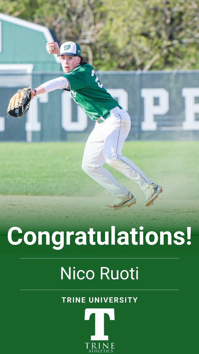 Our third senior to commit this off season. Congrats, Nico!! One of our hardest workers, best teammates, and a great representative of our program. So happy for you! <a href="/NicoRuoti24/">Nico Ruoti</a>