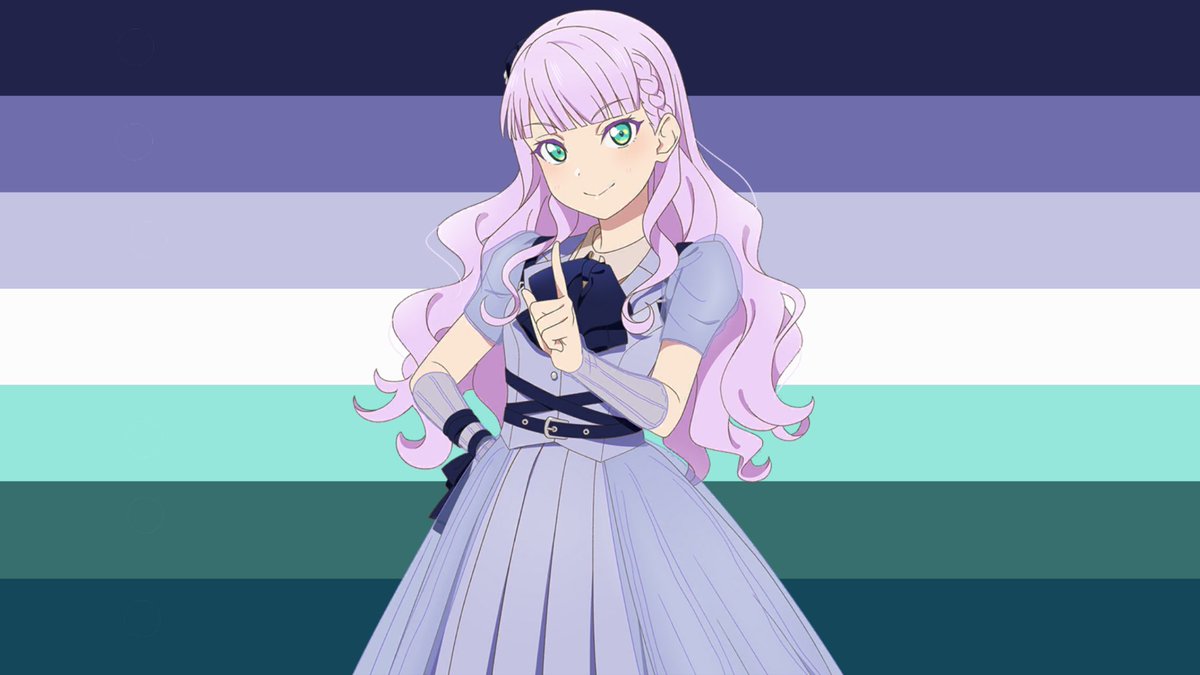 loveliveflagOTD's tweet photo. today’s love live pride flag of the day is the it/its lesbian flag from wien margarete [ overwhelming sense of music ] https://t.co/1stKf1RoYI
