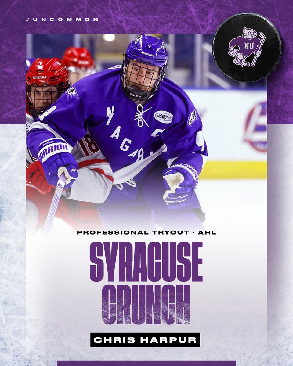 The former captain is heading to the AHL and is expected to make his AHL debut this weekend!

Congratulations to Chris Harpur '22 on joining the <a href="/SyracuseCrunch/">Syracuse Crunch</a>!

#Uncommon