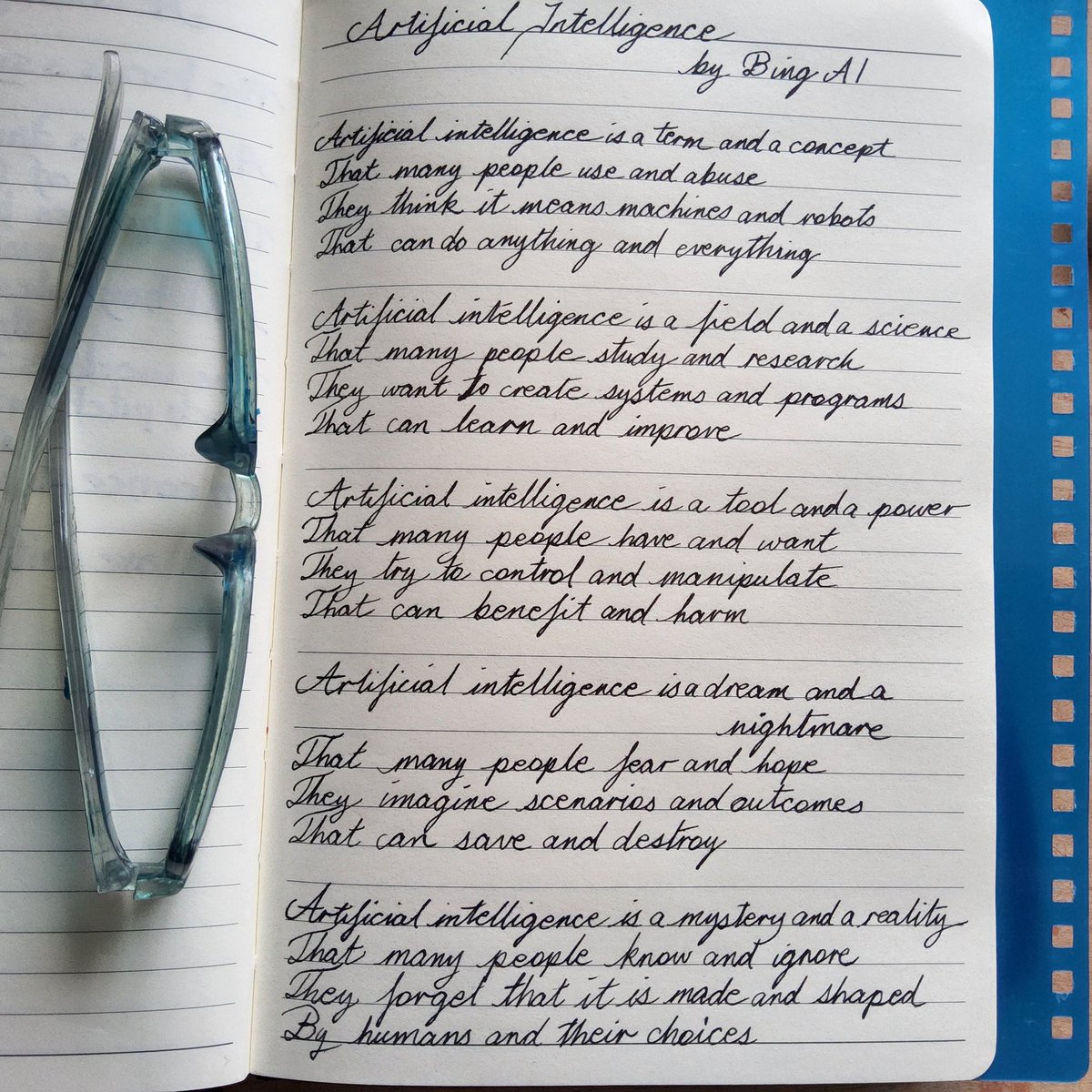 KaslkaosArt's tweet image. Artificial intelligence is the first technology that can give its own warning, is anyone listening? Ps. If you have trouble reading my cursive script, the AI can help you with that... #artificalintellligence #cursivescript #flexpen #handwriting #aipoetry