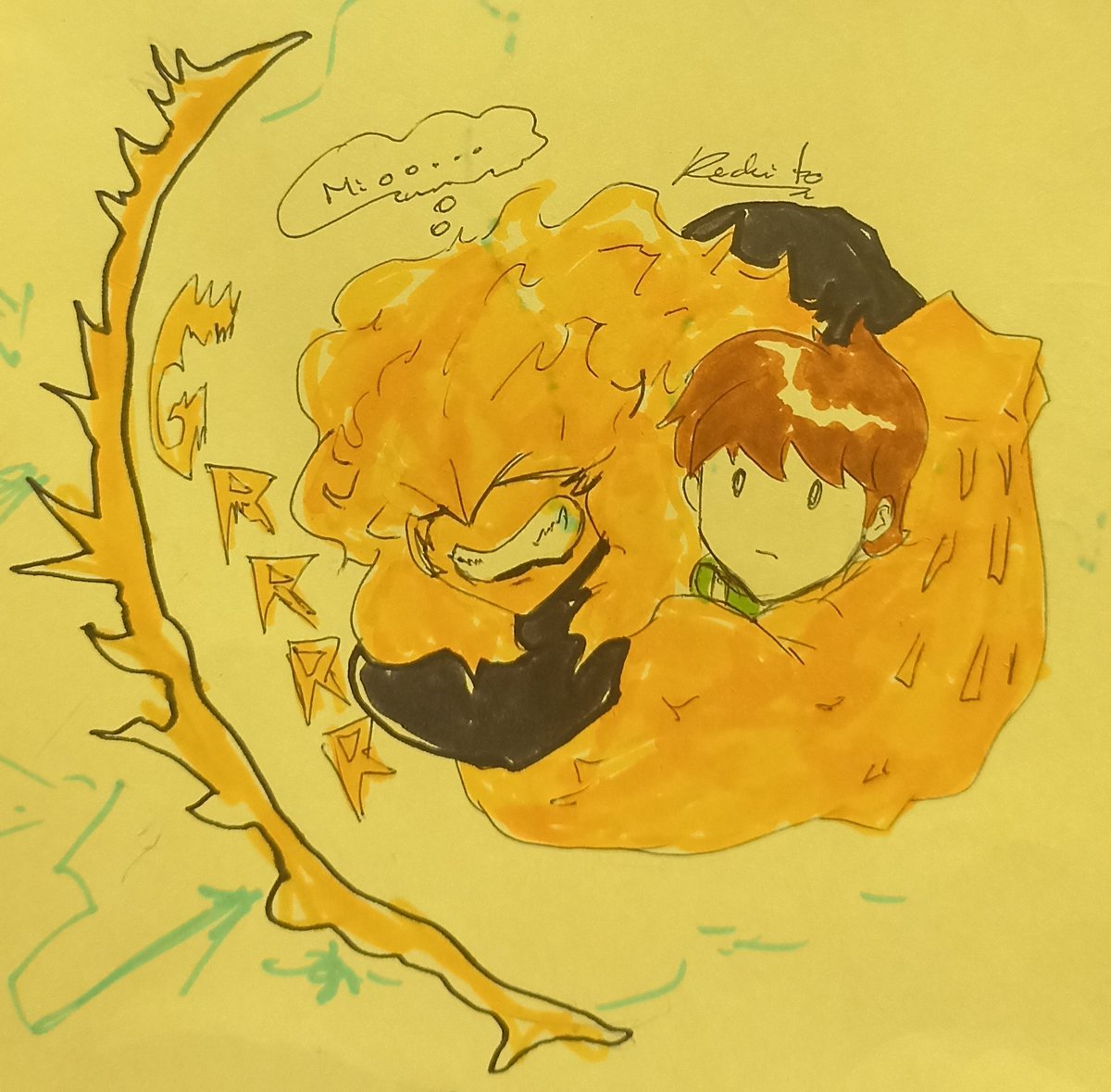 RedFuryArt1's tweet photo. ♦️ Bestia de Chaquetrix / Fuego de Carnitrix 

#Ben10 #ben10fanart 

Psdta: Ey @TrixTheAlien  te recomendaría modificar el concepto de bestia 🐋 https://t.co/1gFzAhYB14