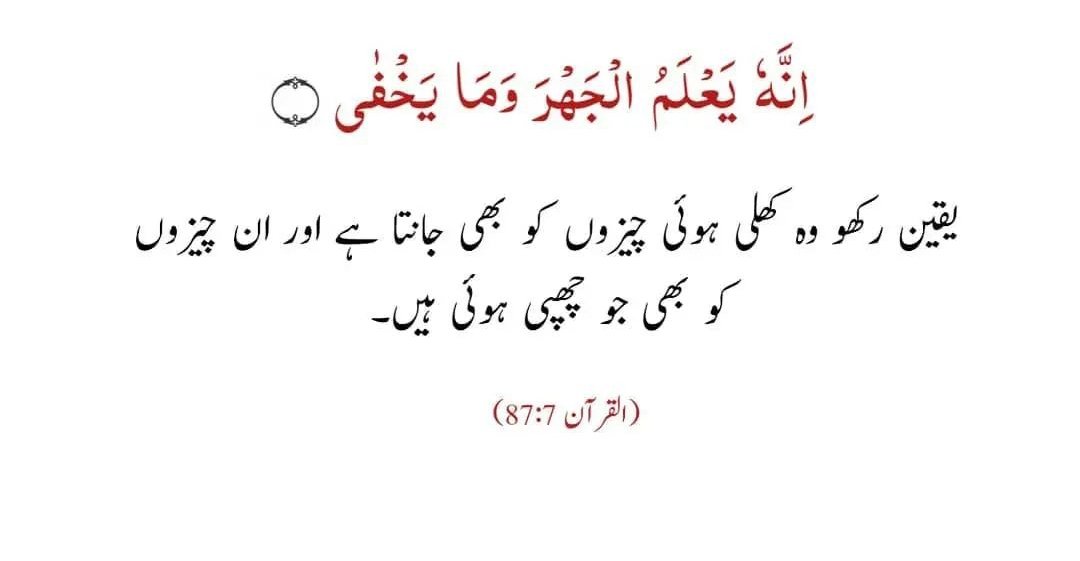 Allah surely knows what is open and what is hidden. (Quran 87:7)

अल्लाह अवश्य जानता है कि क्या खुला है और क्या छिपा है। (कुरान 87:7)

Tags 
#T20WorldCup #ausvpak adiala jail #Bitcoin #INDvsSA