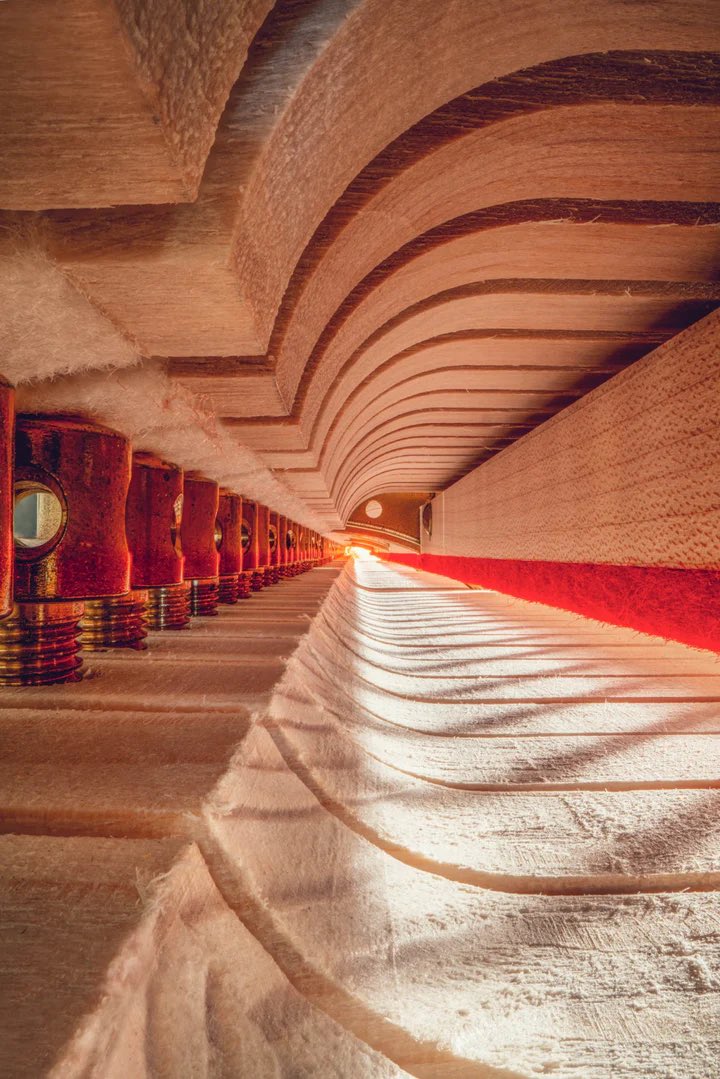 L’intérieur d’un piano Steinway, comme l’entrée d’un palais futuriste

📷 Charles Brooks
