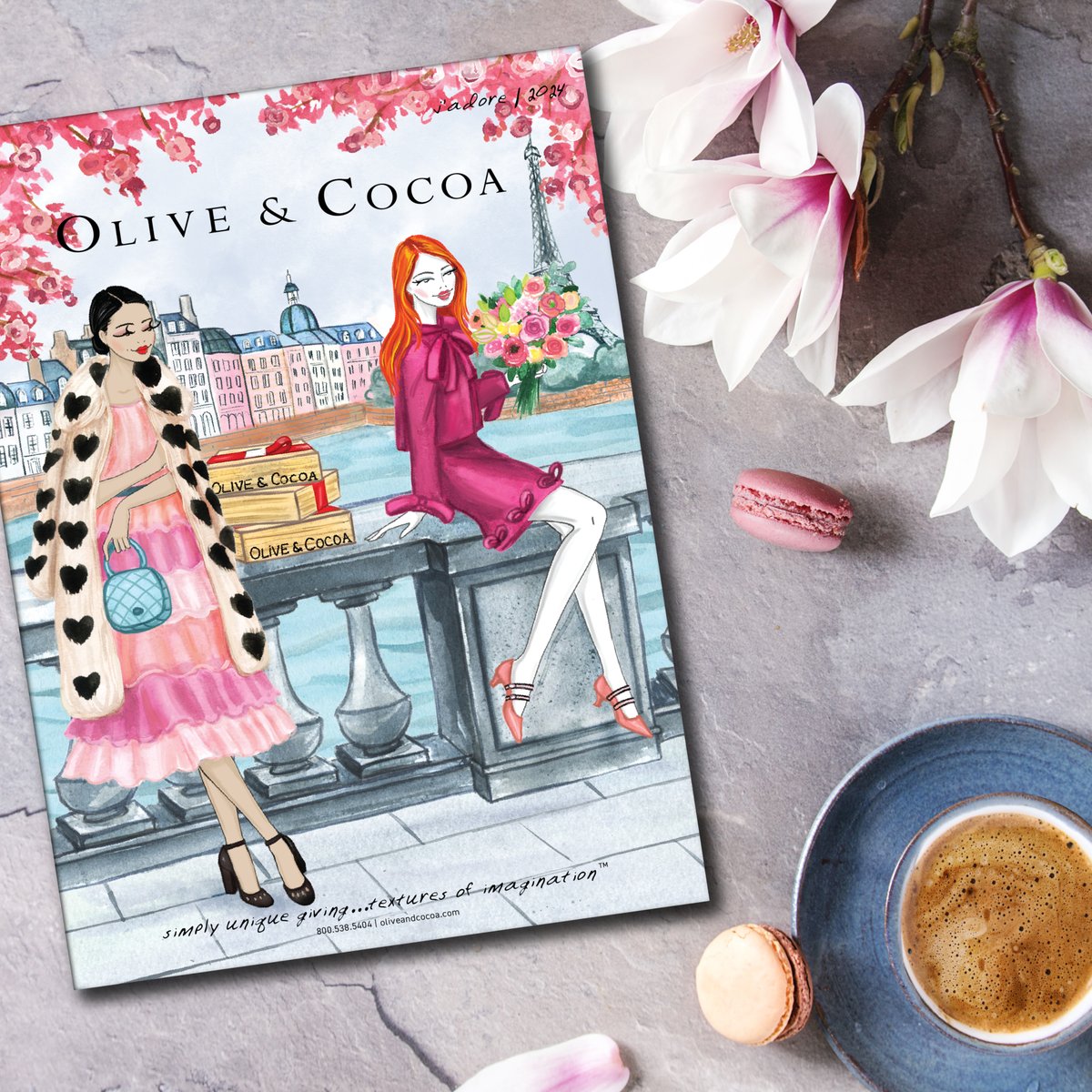 Bonjour from Paris! 🇫🇷✨ We're thrilled to present our newest catalog filled with delightful gifts, décor, and flower arrangements perfect for every occasion. #oliveandcocoa #newcollection #valentinegiftideas #valentinesdecor #giftsforanyoccasion #flowersforanyoccasion #boutique