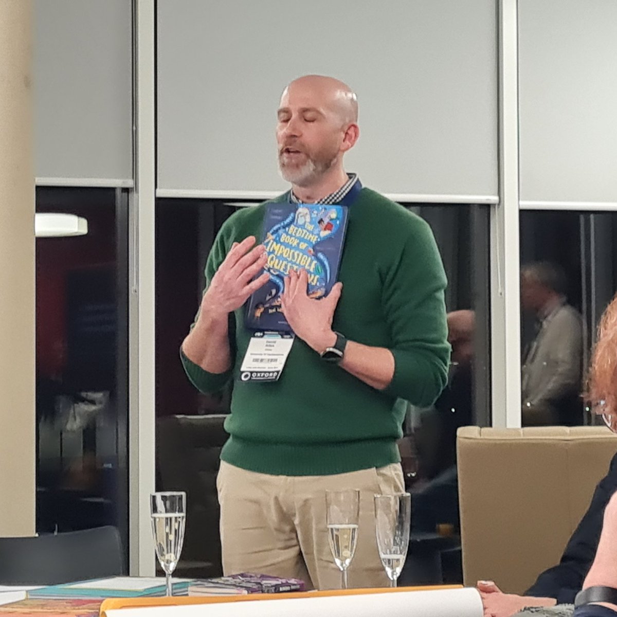 isabelwriting's tweet photo. A brilliant day at @theASE #ASEConf2024 thank you @CreativePriSci for lovely words about #ImpossibleQuestions and Rob Butler and the bookshop team for stocking Fox with shiny stickers! And @Snotlady5 for the most excellent company! 🧡🦊 https://t.co/HxVzKH9BbP