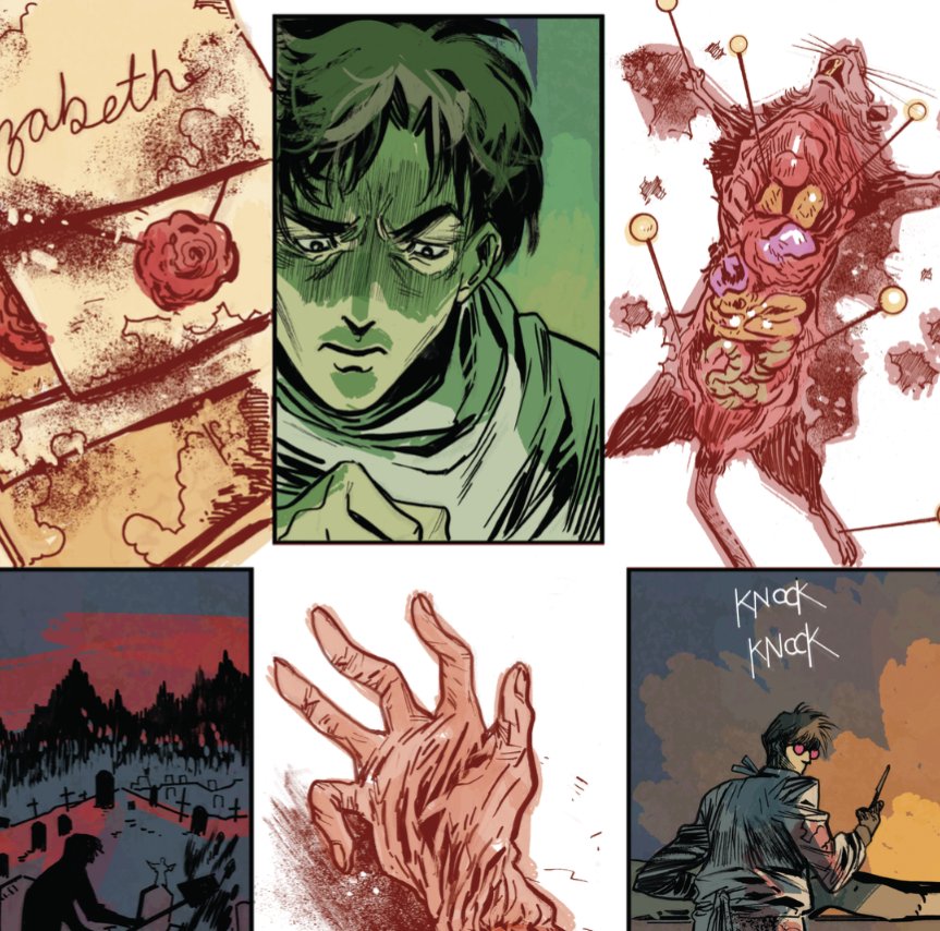 I drew a story for CHRISTOPHER CHAOS! Here's a sneak peek! 👀 A beautiful twist to Frankenstein written by @TateBrombal. Colors by Patricio Delpeche, letters by Aditya Bidikar & COV A by @ArtofNickRobles From @ReadTinyOnion @DarkHorseComics FOC is 1/15/24. Add it to your list!!