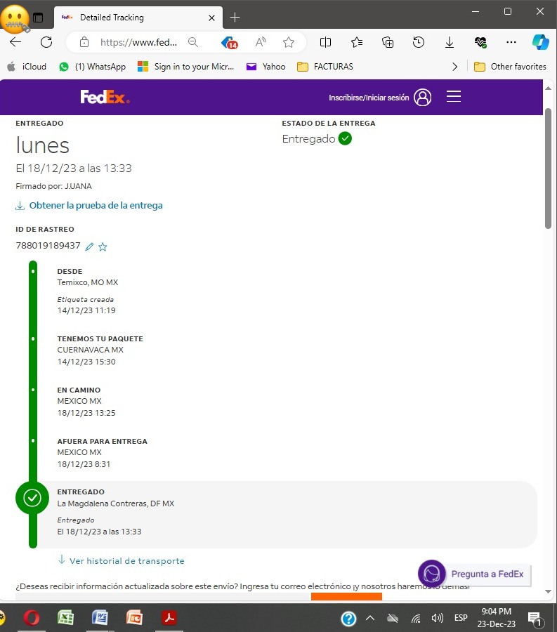 ¿Qué paso? ¡NADA, NI $$$, NI PRODUCTO! ¿Donde esta el producto? <a href="/mercadopago/">Mercado Pago</a> @ML_Ayuda La vendedora lo ha de tener (lo recibio el 18/dic) <a href="/Mercadolibre/">Mercado Libre</a> ¡INFRINJE EN SUS PROPIAS POLITICAS, Total/m cerrados y nos siguen dando mismas respuestas incongruentes! <a href="/Profeco/">Profeco</a>