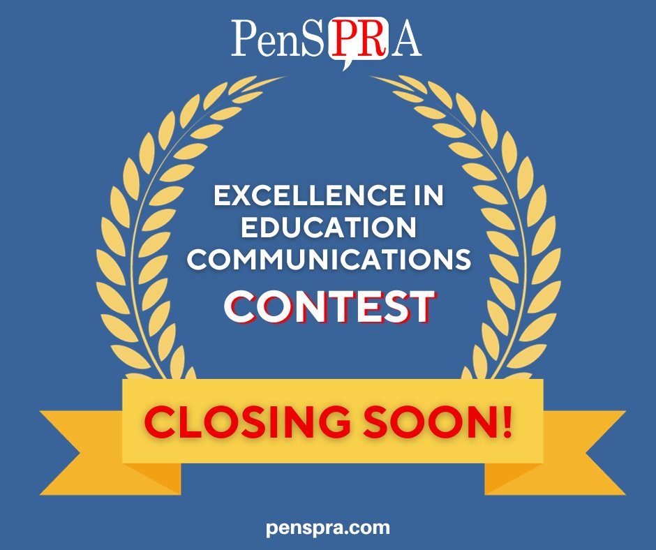 Don't miss the deadline! Show off your best work in our Excellence in Education Communications Contest! Learn more & submit by January 7 at penspra.com/communications… #CommunicationsContest #SchoolPublicRelations