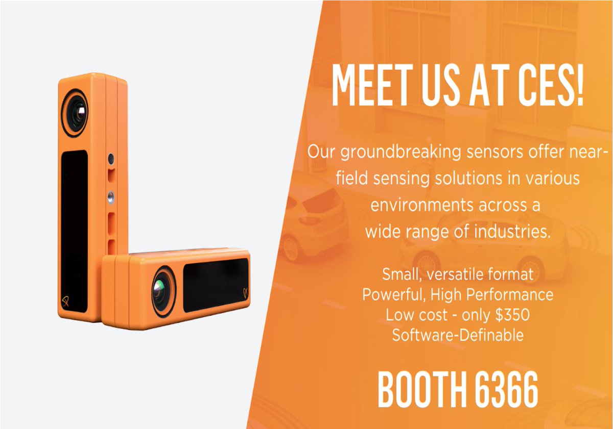 PreActTech's tweet photo. Attending CES? Looking for high-performance, LOW COST sensor solutions?  Set up a meeting with our team to learn about our new suite of flash LiDAR sensors that are software-definable and part of PreAct's AI computer vision platform. 
Get in touch today at sales@preact-tech.com. https://t.co/BC7AS79102