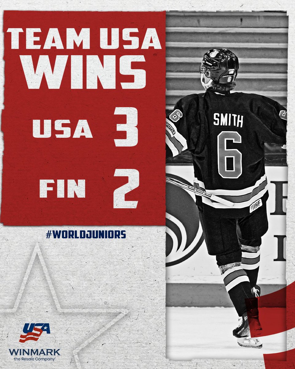 usahockey's tweet image. GOLD MEDAL GAME BOUND BABY 🇺🇸 

#WorldJuniors | @WinmarkResale