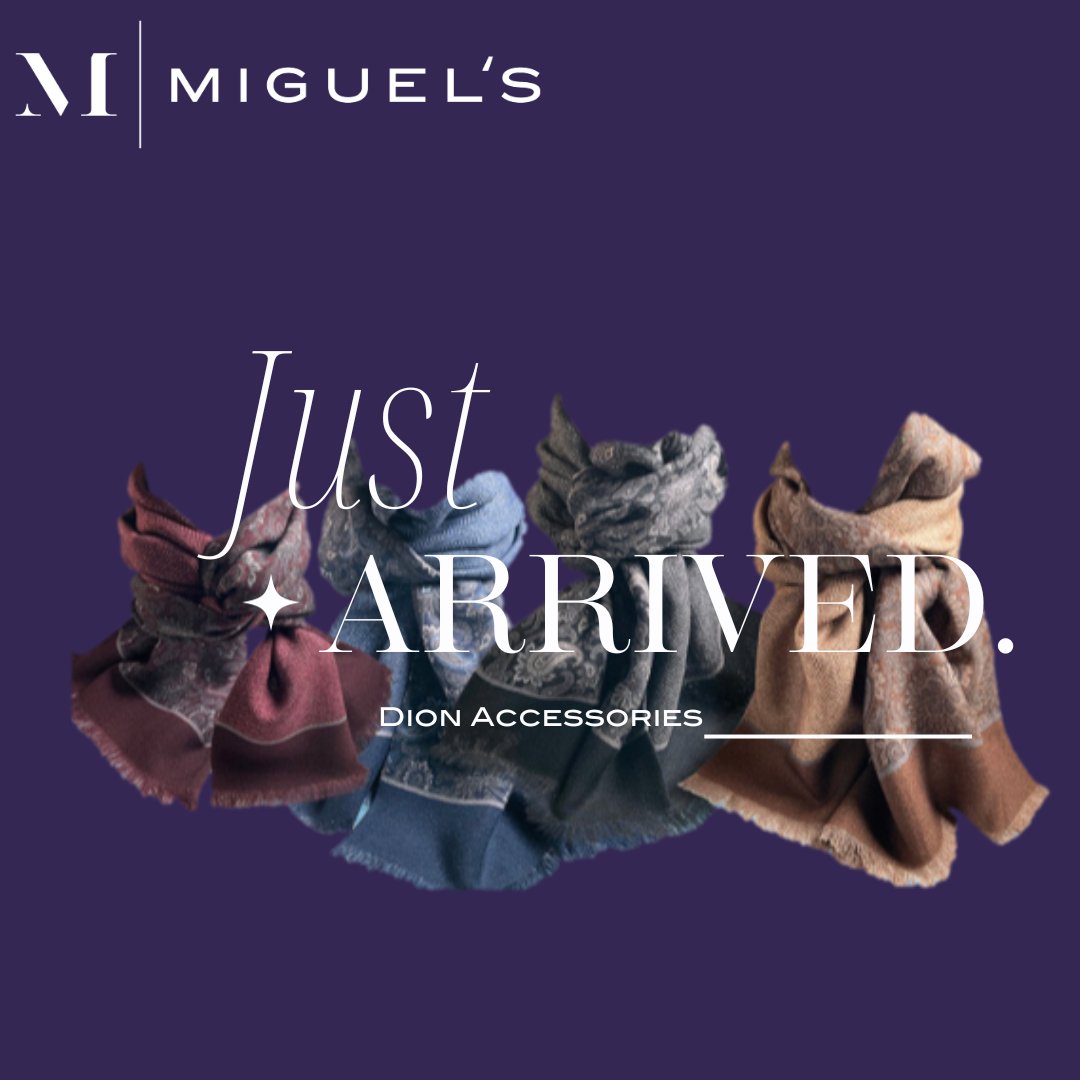 MiguelsFormal's tweet photo. ✨Say hello to our newest arrivals – the stunning Dion Scarves. Meticulously designed and currently obtainable on both our online platform and physical stores. Indulge in elegance. Secure your purchase today! #MiguelsFashion #FreshStock #OpulentScarves #NewArrivals #LuxuryScarves https://t.co/EwfAShmlTc