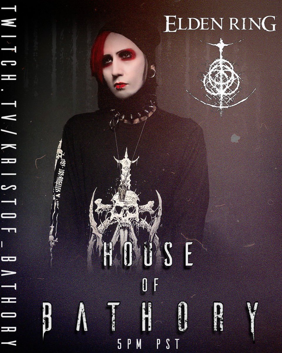 Tonight I will be returning to Twitch after a long deserved break to stream one of my all time favorite games (Elden Ring). I will be streaming for a few hours tonight. Join me at 5PM Pacific Coast Time. 

m.twitch.tv/kristof_bathory

#kristofbathory #twitch #twitchstreamer