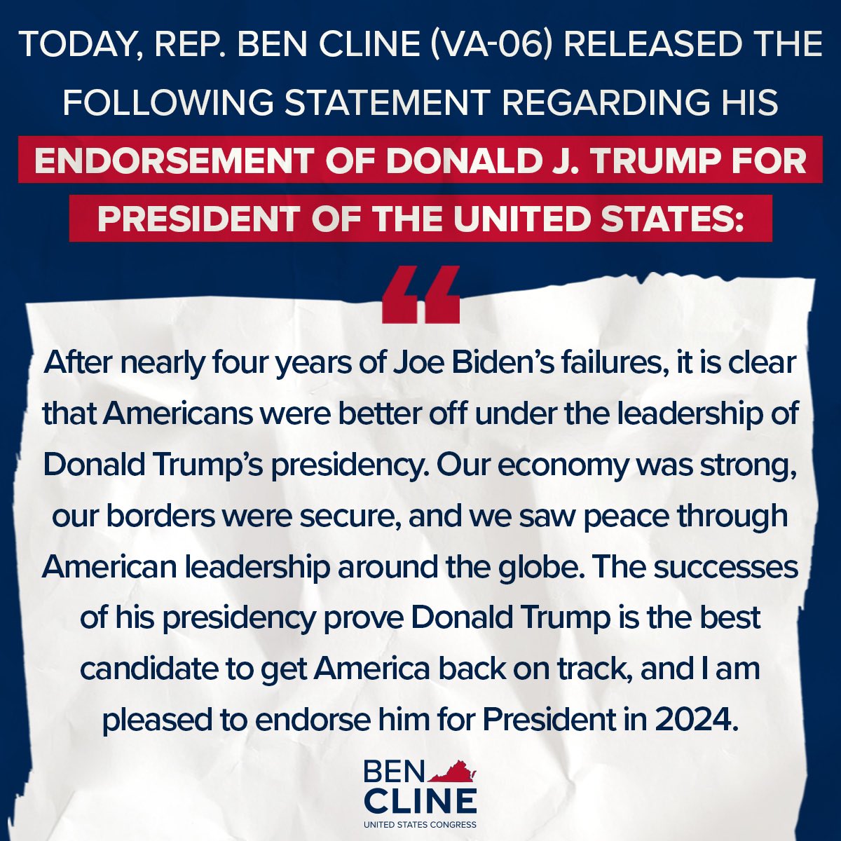 After nearly four years of Joe Biden’s failures, it is clear that Americans were better off under the leadership of Donald Trump’s presidency. Our economy was strong, our borders were secure, and we saw peace through American leadership around the globe. The successes of his…