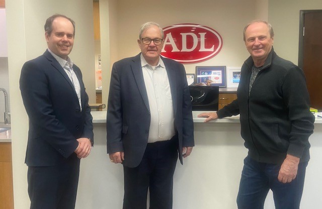 Thank you to the Honourable <a href="/L_MacAulay/">Lawrence MacAulay</a>, Agriculture and Agri-Food minister, and the Honourable Bobby Morrissey, MP for Egmont, for taking time to join ADL CEO Chad Mann for a tour of our cheese production facility in Summerside 🧀
A great visit to start the new year 🤝