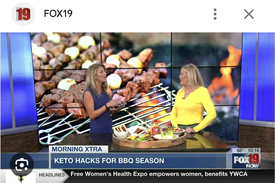 YepItsKeto's tweet photo. If you’re in the greater Cincinnati area, tune in to  FOX19 tomorrow (Friday Jan 5th) at 10:25 AM. I shared some Keto barbecue ideas a few months ago, and this time I’ll be sharing things you should keep your fridge stocked with on a Keto diet.  Tell me what I should mention. https://t.co/1pSUkVl5G8