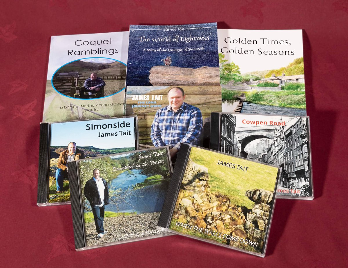 JamesTait7's tweet photo. January offer: the complete collection of my work for £45. Items individually priced: CDs £10, poetry books £7, Duergar story £8 #duergar #simonside #poetry #NewMusic #Folklore #Northumberland #Rothbury #Local preview my tracks on the listen page at https://t.co/of2ahvrcfs https://t.co/Nd2BkazMRt
