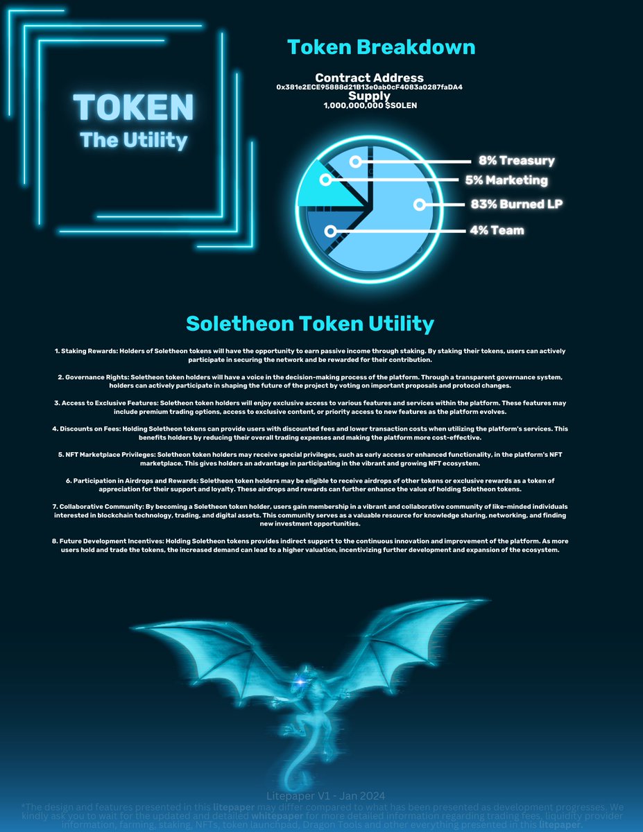 soletheon's tweet photo. We kept this one as concise as possible and answer all of the questions that we have been getting roadmap wise, development wise, etc. 

You may come to our TG and ask if you have any additional question about $solen , me, dev or our mods can help

https://t.co/gdBtj4BkM3

Pg 5-8 https://t.co/aIkU2qvhEH