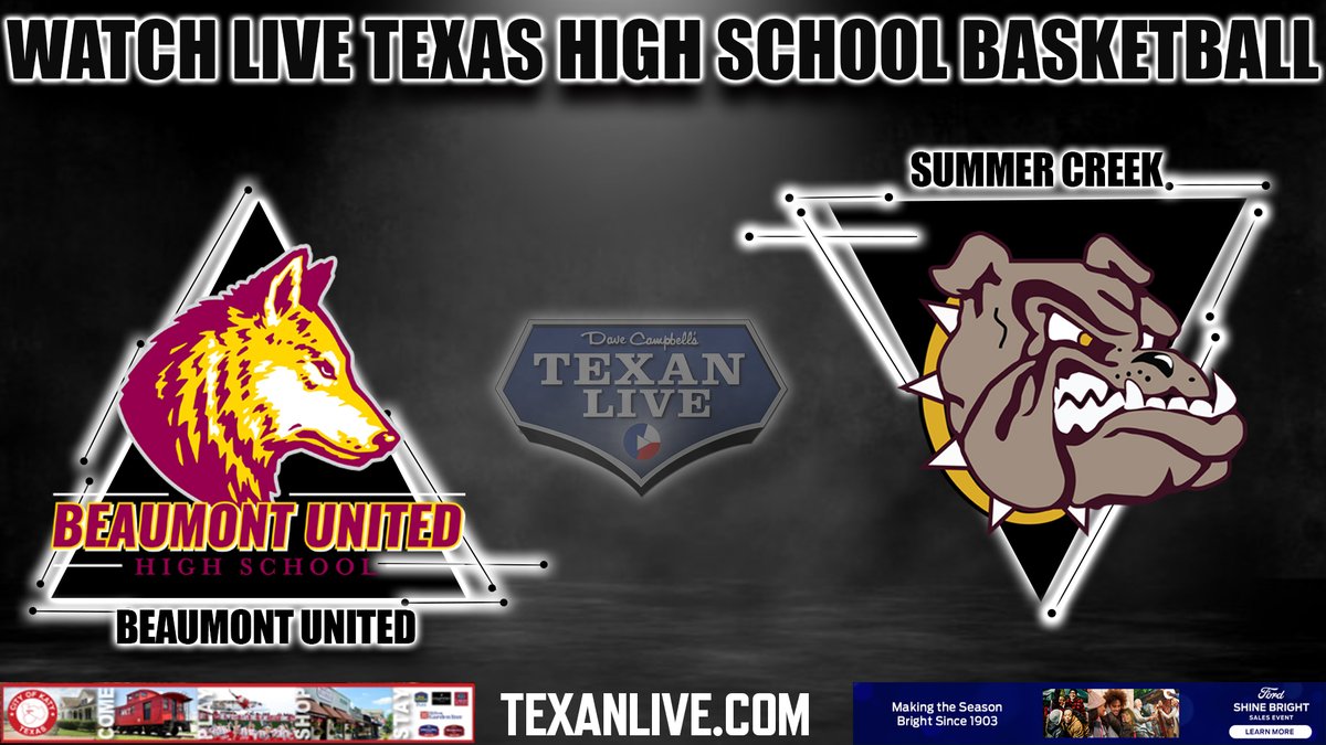 WATCH THIS BOYS BASKETBALL GAME LIVE Beaumont United vs Summer Creek Friday 1/5/2024 @jdsetxsports on the call Coverage begins at 7pm For the Live Link Click Here: bit.ly/48k7HIs #TXHSHoops @DCTBasketball