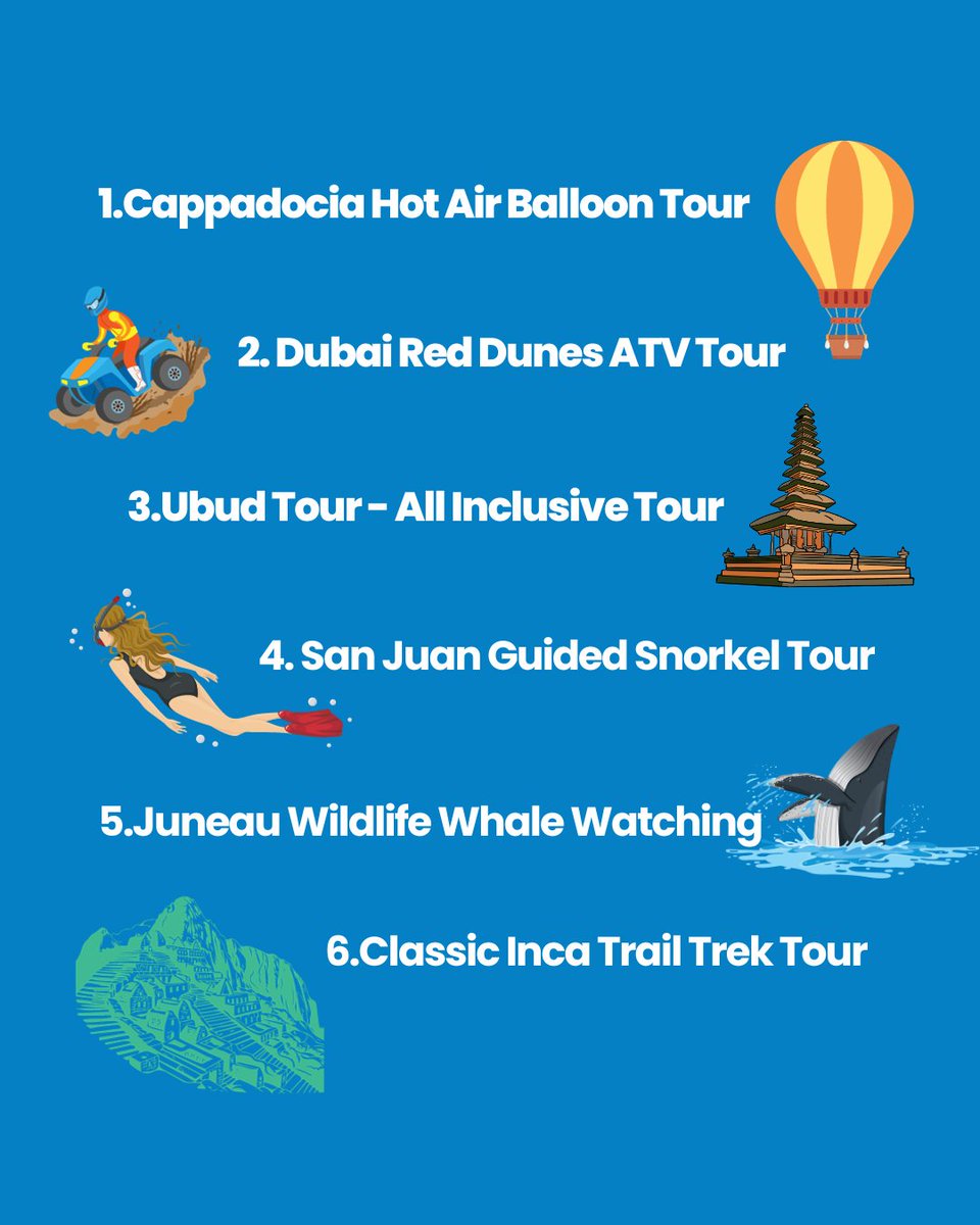 What travel experience is on TOP of your list? ⬇️