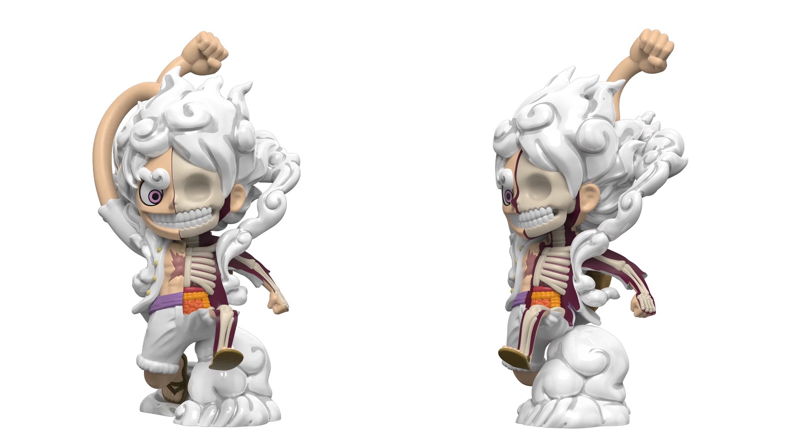 Mighty Jaxx XXRAY 20cm Luffy Gear 5 アート Vinyl Pulse on X: 