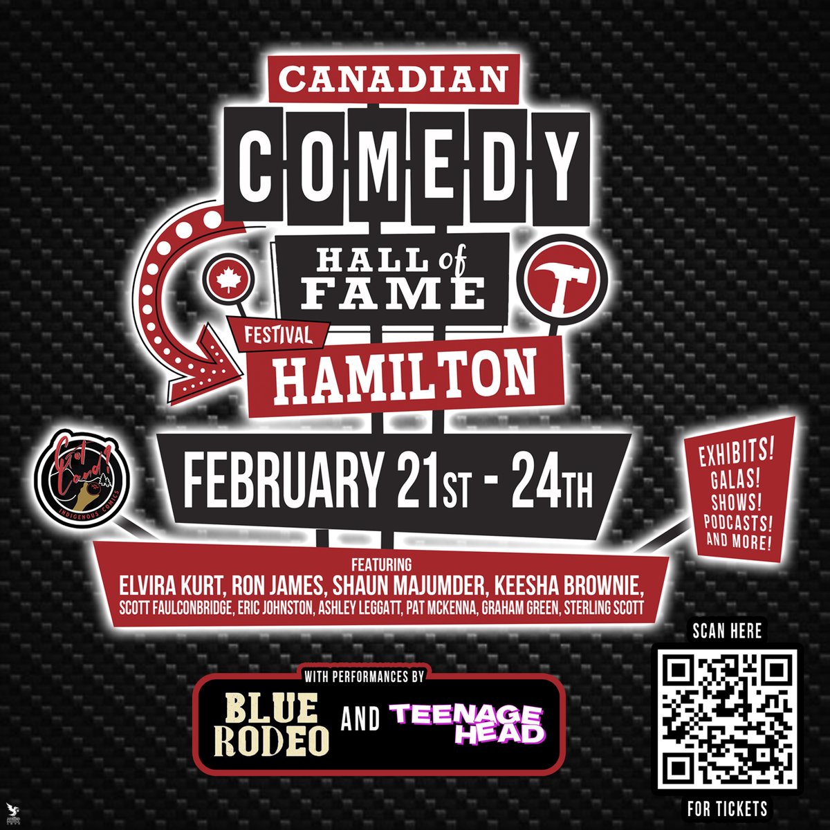 Podcasts, exhibits, live shows! This Festival has it all! Head to canadiancomedyhall.com for tickets and lineups!
#canada #comedy #hamilton #redgreenshow #music #Ontario
