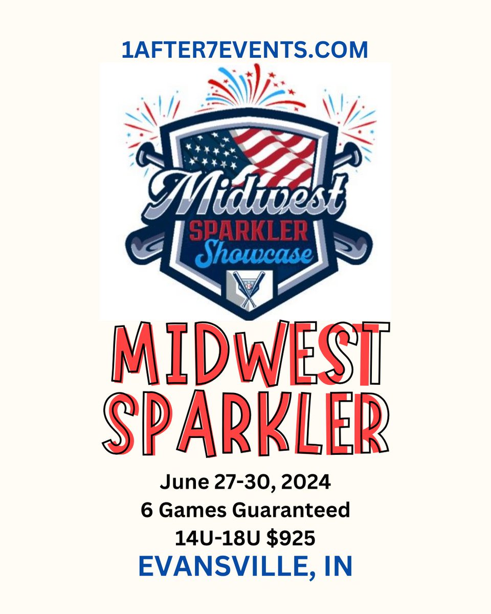 Come celebrate the 4th of July early with us and play some softball! Spots are going fast so sign up NOW