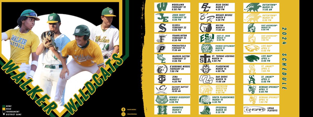WalkerBaseball's tweet photo. New Year, New Era, New Schedule.

Forty-nine days 'til First Pitch.

#GeauxWildcats https://t.co/f03cgWRK8l