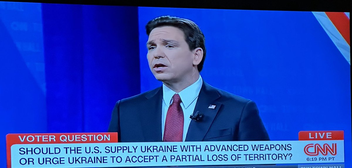 .⁦@GovRonDeSantis⁩ End Ukraine Support. States Must End Federal Support Of Abortion “Trump Is Not Pro Life.”
