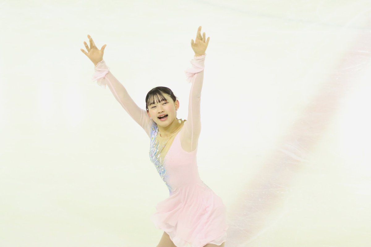 kanspo's tweet image. 【アイススケート】第96回日本学生氷上競技選手権大会フィギュア競技１日目／於・ALSOKぐんまアイスアリーナ

［女子４級］
第２Ｇ　稲葉　38.78

ジャンプを全て着氷させる。音楽に合わせた雄大なコレオシークエンスを披露した。