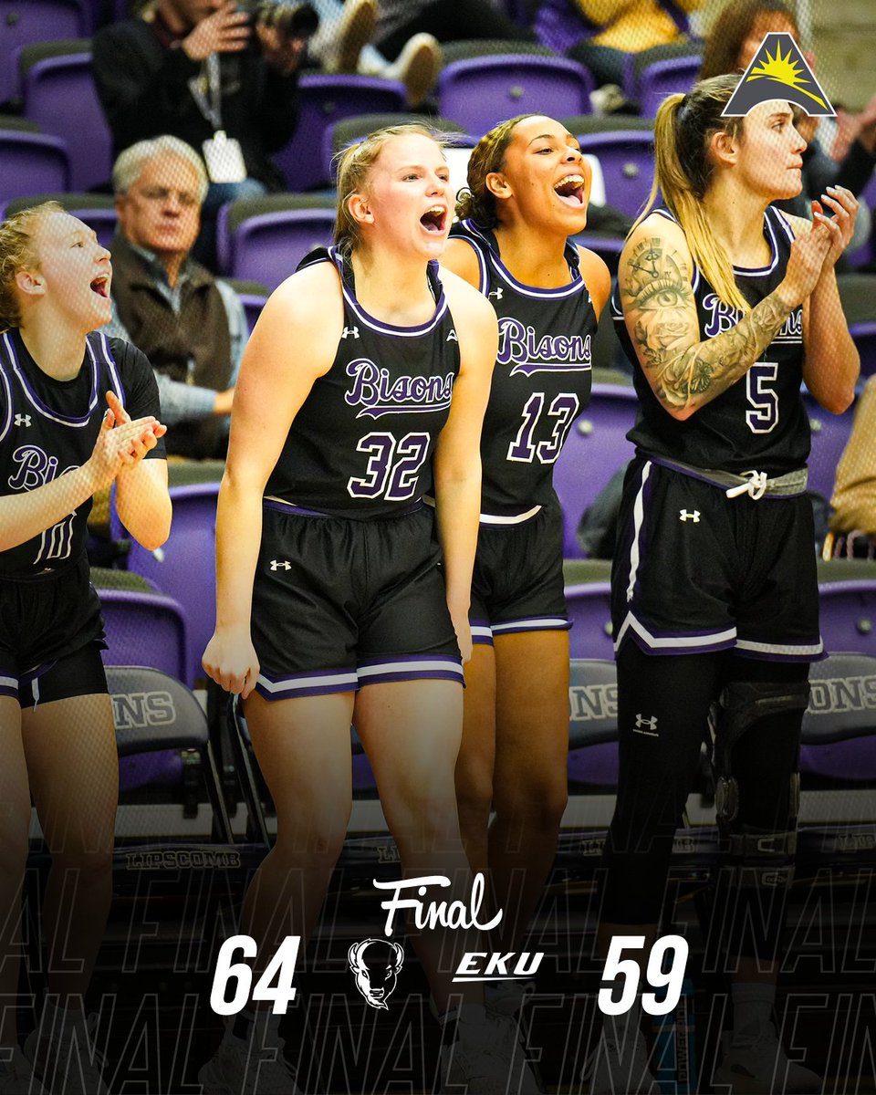 ASUNSports's tweet photo. FINAL 🏀

@LipscombWBB is off to a 1-0 start in league action after defeating EKU 64-59! 💯

#ASUNBuilt | #HornsUp 🤘 | #ASUNWBB https://t.co/wAlB3ixm4a