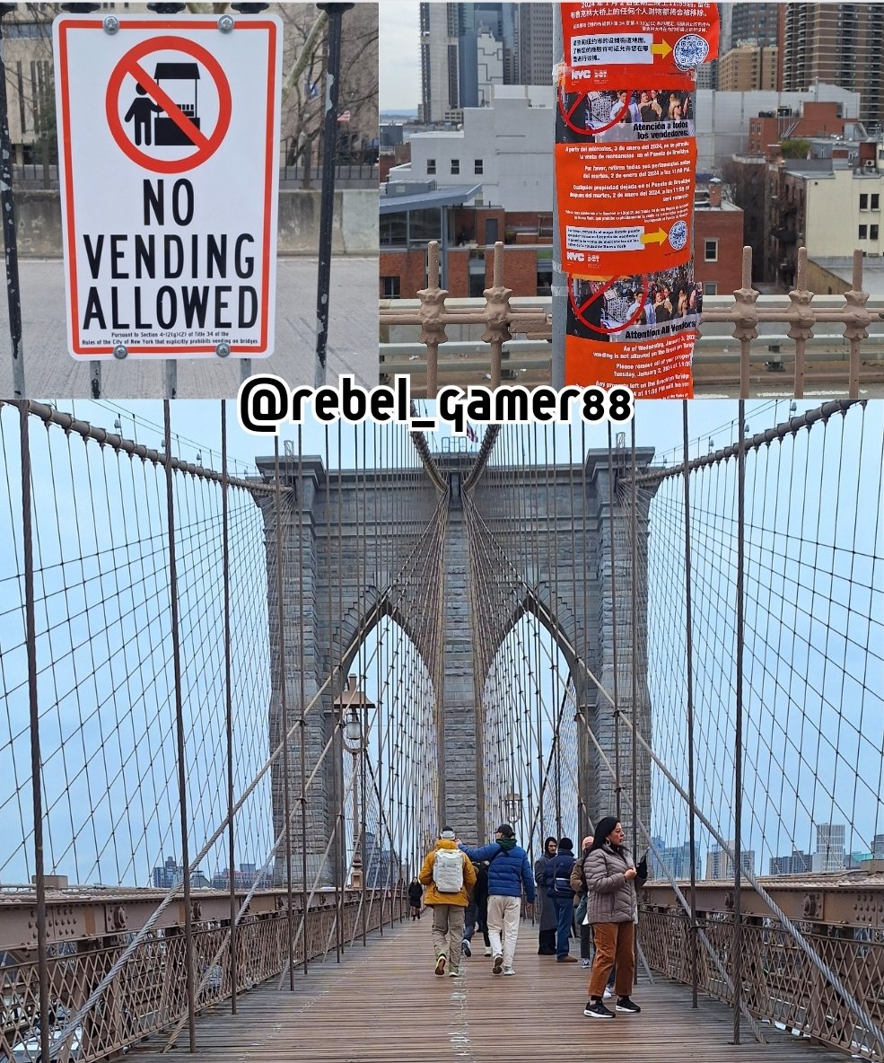As of yesterday, NYC enforced a new rule that bans vending on bridges, specifically the Brooklyn Bridge.

As someone who walks across it often, I agree with this rule in relation to safety concerns.

Any thoughts?

#nyc #brooklynbridge #nyctravel #nycupdate