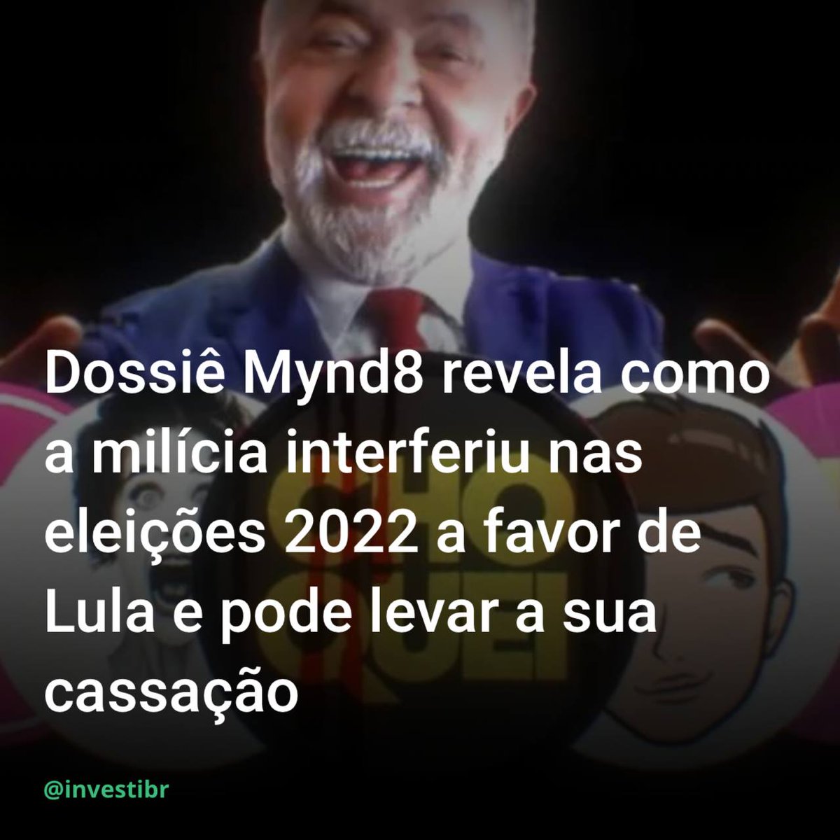 nice_xave's tweet photo. 🚨URGENTE - O caso Choquei e Mynd8 pode levar à cassação de Lula com base em 2 casos julgados pelo TSE:, LEIA O DOSSIÊ:

https://t.co/OXjB8vs5E6 https://t.co/f7OCW8mL4F