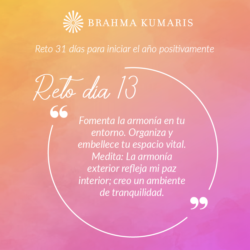 Brahmakumariscr's tweet photo. Reto 31 días para iniciar el año positivamente
Reto día 13: Fomenta la armonía en tu entorno
🔸Comparte 🔸 Déjanos un ♥️
#retopositivo #reto31dias #iniciaelañobien #practicalacompasion #pazinterior #virtudes #nuevavision #nuevaactitud #brahmakumaris https://t.co/VTnhdKFhSG