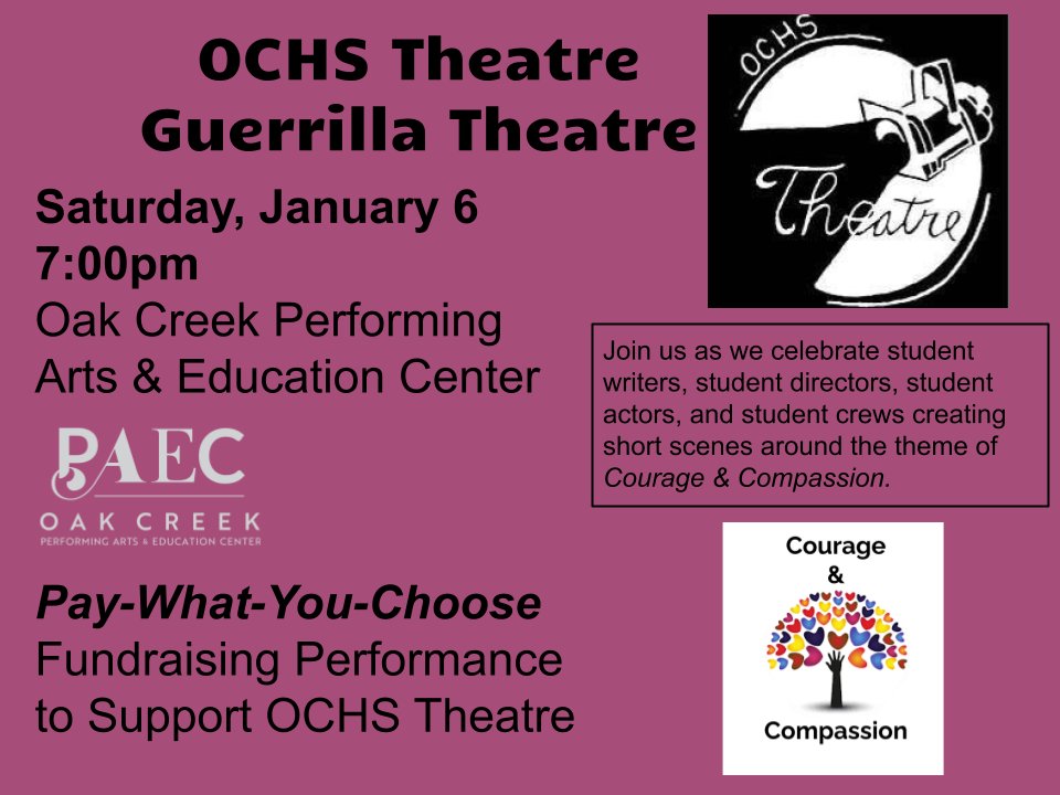 Elizabeth Fritz (@fritz_educator) on Twitter photo Always entertaining...OCHS Theatre has another performance coming soon! 🥳🎭 <a href="/Athletics_OCHS/">Knights Athletics</a> Always entertaining...OCHS Theatre has another performance coming soon! 🥳🎭 <a href="/Athletics_OCHS/">Knights Athletics</a>