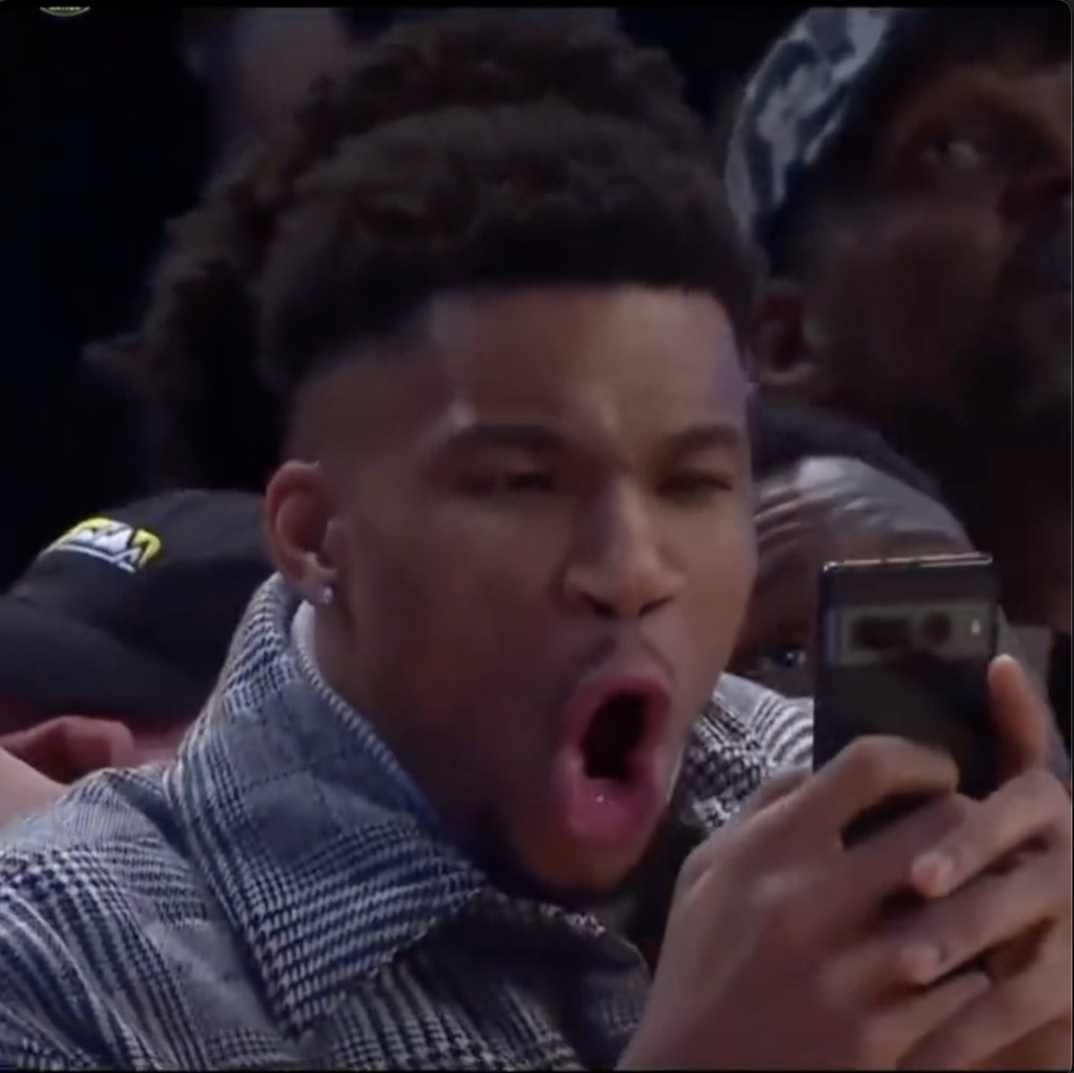 BleacherReport's tweet image. Us watching this Giannis-Wemby masterclass: