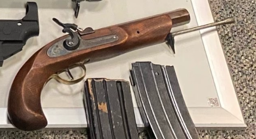 @QueerArmorer Interesting guns out of recent posts from @SantaRosaPolice, including what appears to be a muzzle-loaded flintlock pistol. FWIW the flintlock appears to be one of the better maintained weapons in that particular seizure. Also what's that SMG? #FridayFucksorSucks?