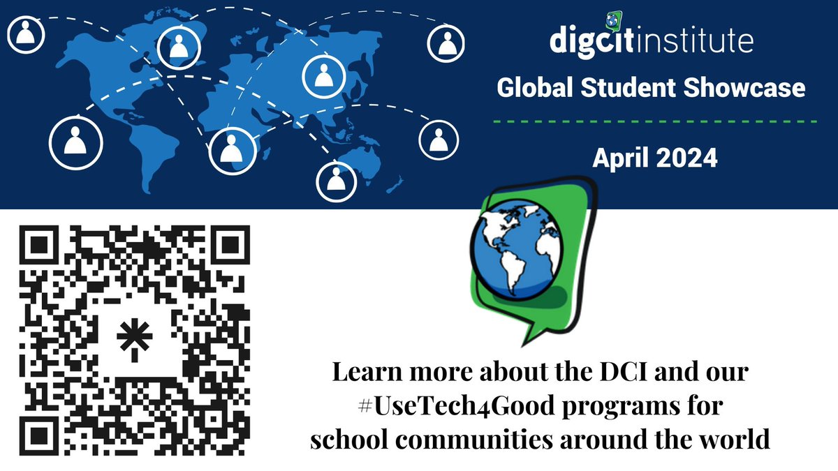 The other announcement made tonight was our #CallForPresenters for our upcoming #GlobalStudentShowcase happening this April 2023. We are looking for classrooms around the world to share how they #UseTech4Good 🌀 forms.gle/NisYK7hBfnSGSA… #DigCitIMPACT #DigitalSportsmanship