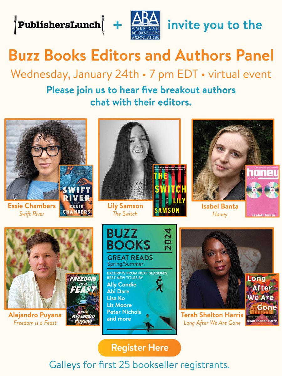 romancestudio's tweet image. 📚 Exciting news for book enthusiasts! Join the upcoming Virtual Buzz Books Panel on Jan 24th at 7 PM ET. 🗓️ Get insights from authors and editors on spring&apos;s influential books. Don&apos;t miss out! bit.ly/4aN6FGk   #BookLovers #BuzzBooks2024 #LiteraryEvent