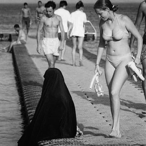 Before the 1979 Islamic Revolution in Iran, women of all religious backgrounds enjoyed the freedom to dress as they pleased.

Prior to the Shah's overthrow, he ordered the construction of massive tents on several beaches in Shomal, on the northern part of Iran near the Caspian