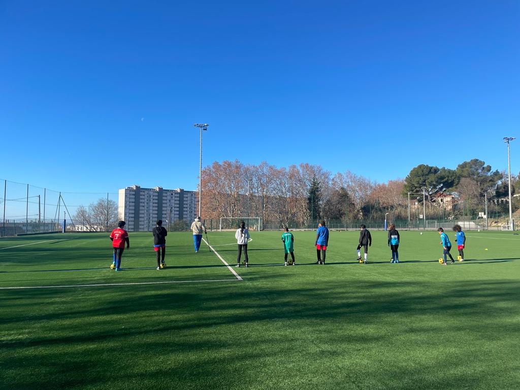 SportingAM13's tweet photo. “Good evening everyone, what is Sporting Athletico Marseille all about?
•18 hours of football per wee•It’s about values
•Two things:•No one is a stranger within these walls•Football for everyone, including talent detection•Christmas training camp•Kids giving their all, https://t.co/PUovt1cDgr