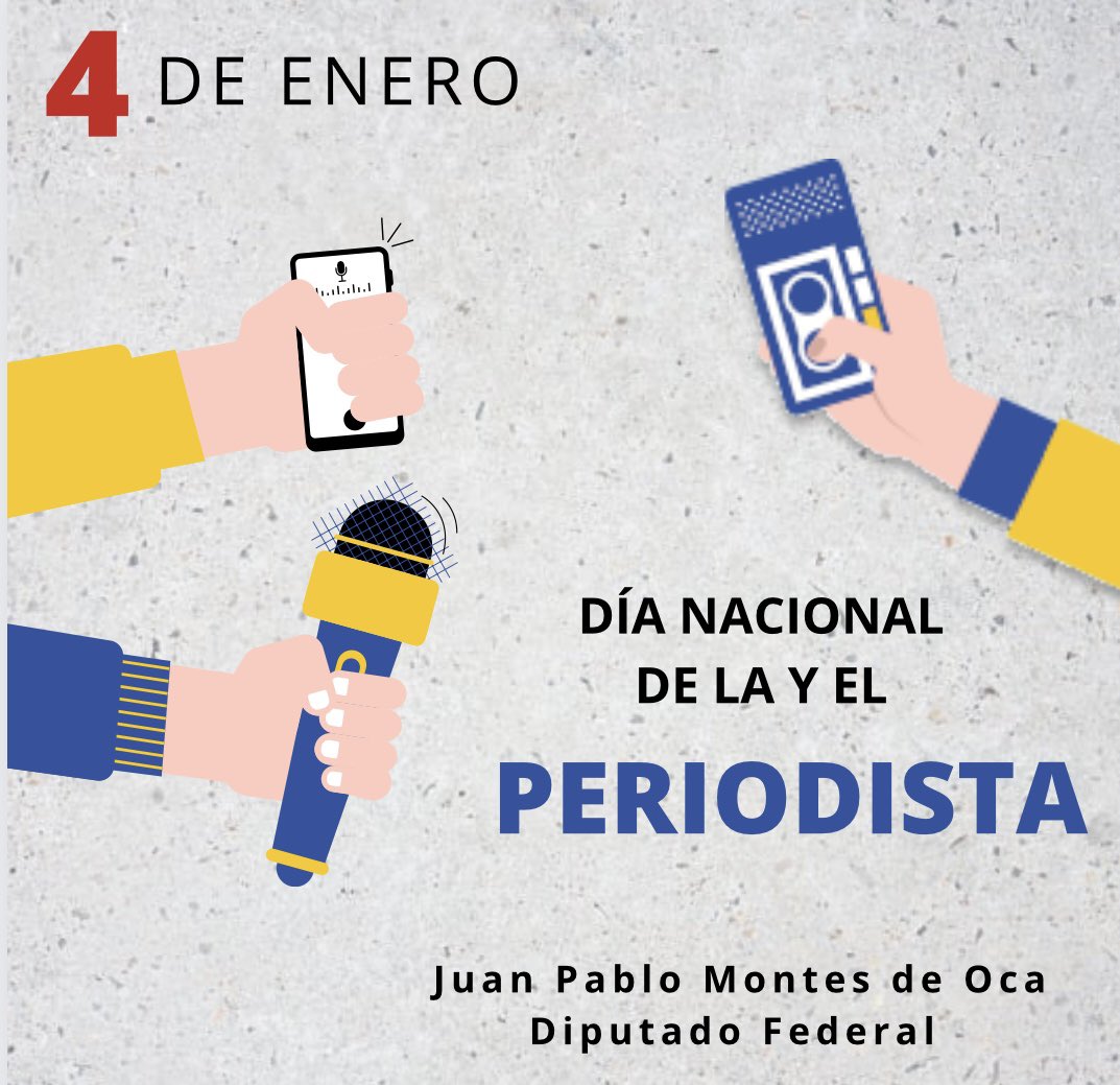 Felicito a las y los periodistas de #Chiapas quienes día a día nos mantienen informados. ¡Gracias por su gran labor! 

#DíaDelPeriodista 
#JuntosPodemosMás