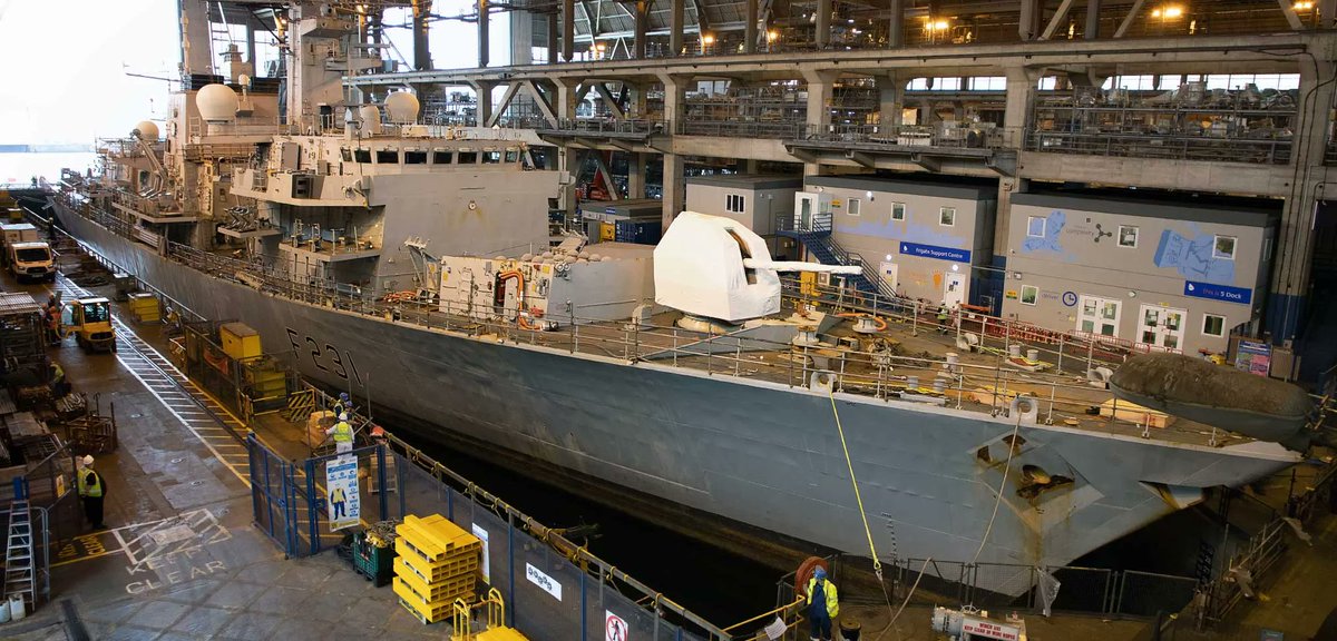 .@Telegraph @SheridanDani reporting HMS Argyll as well as HMS Westminster to be scrapped due to RN personnel shortage. HMS Argyll began refit in the shed at Devonport in August 2022 and was supposed to rejoin the fleet in late 2023. telegraph.co.uk/news/2024/01/0…